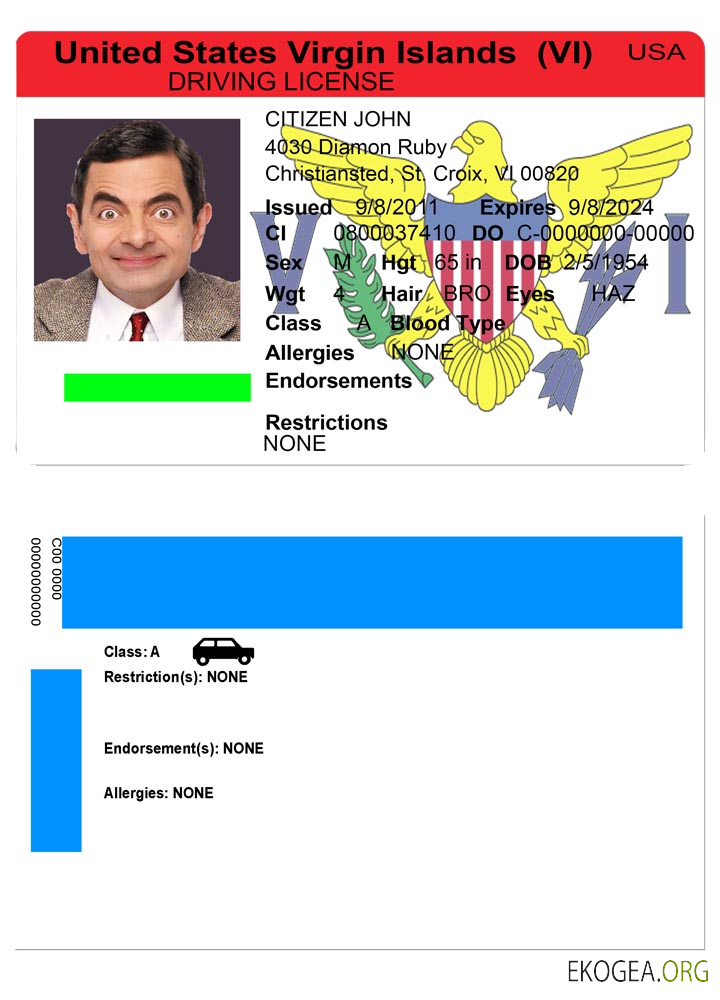 USA Virgin Islands DL